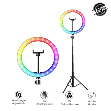 Buy 26CM RGb Ring Light at best price in Pakistan | Rhizmall.pk